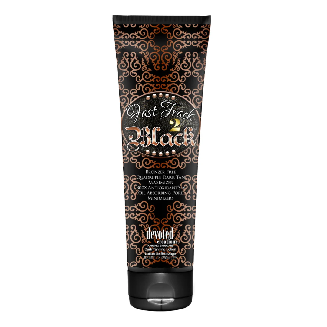 Devoted Creations Fast Track 2 Black Bronzer Free Quadruple Dark Tan Maximizer 251ml